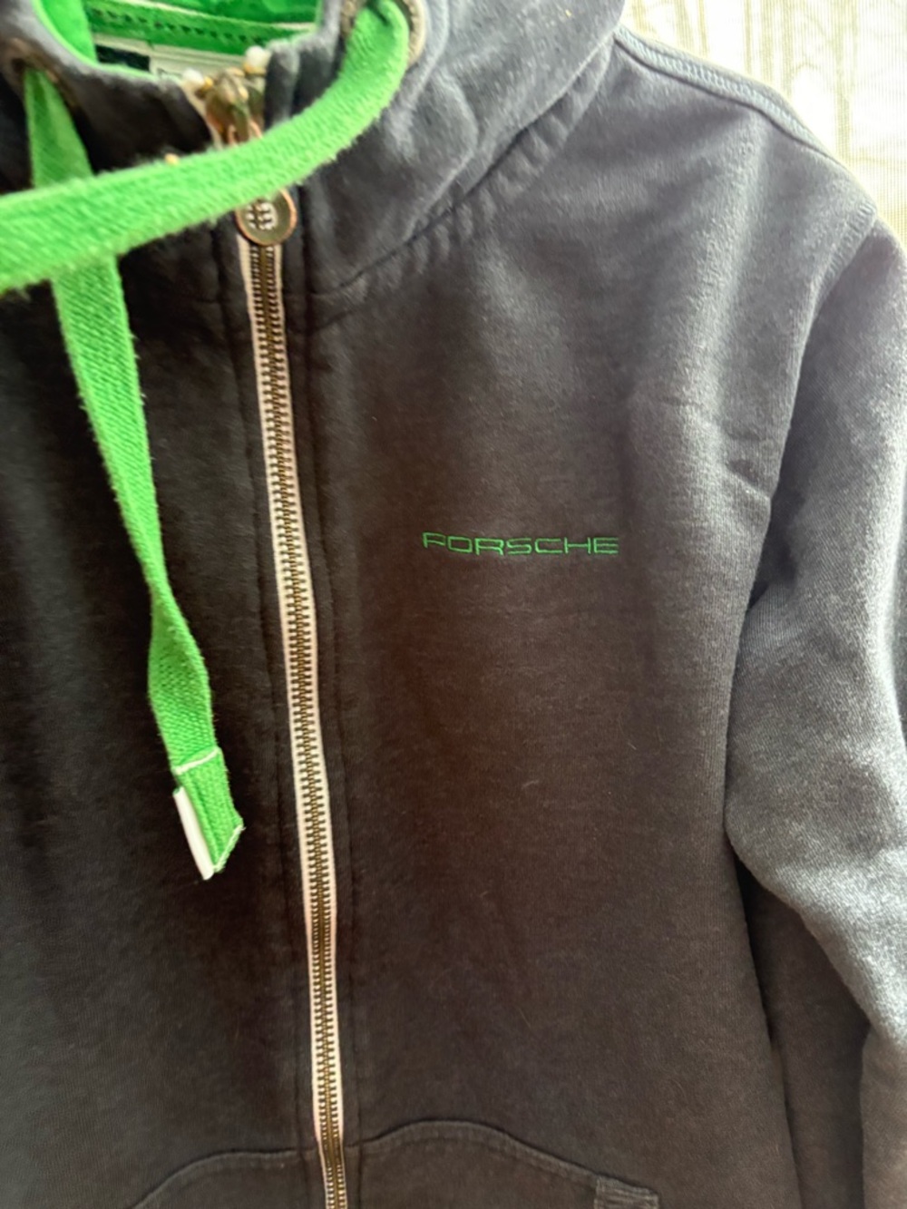 Porsche Driver’s Selection RS 2.7 Hoodie Mens Small Grey Green Full Zip - Picture 3 of 8